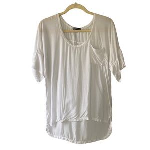 James Perse White Short Sleeve Tee Shirt Sz 1